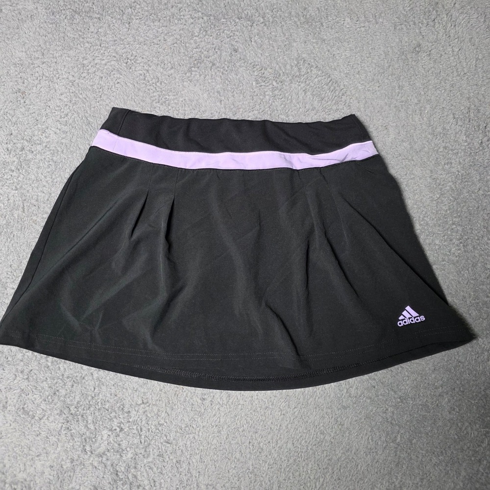 Adidas Womens Small Skort Black Purple Climalite Pleated Athletic Tennis M38466